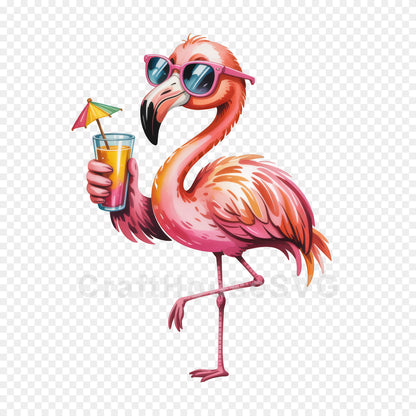 Cute Summer Animals Clipart Bundle