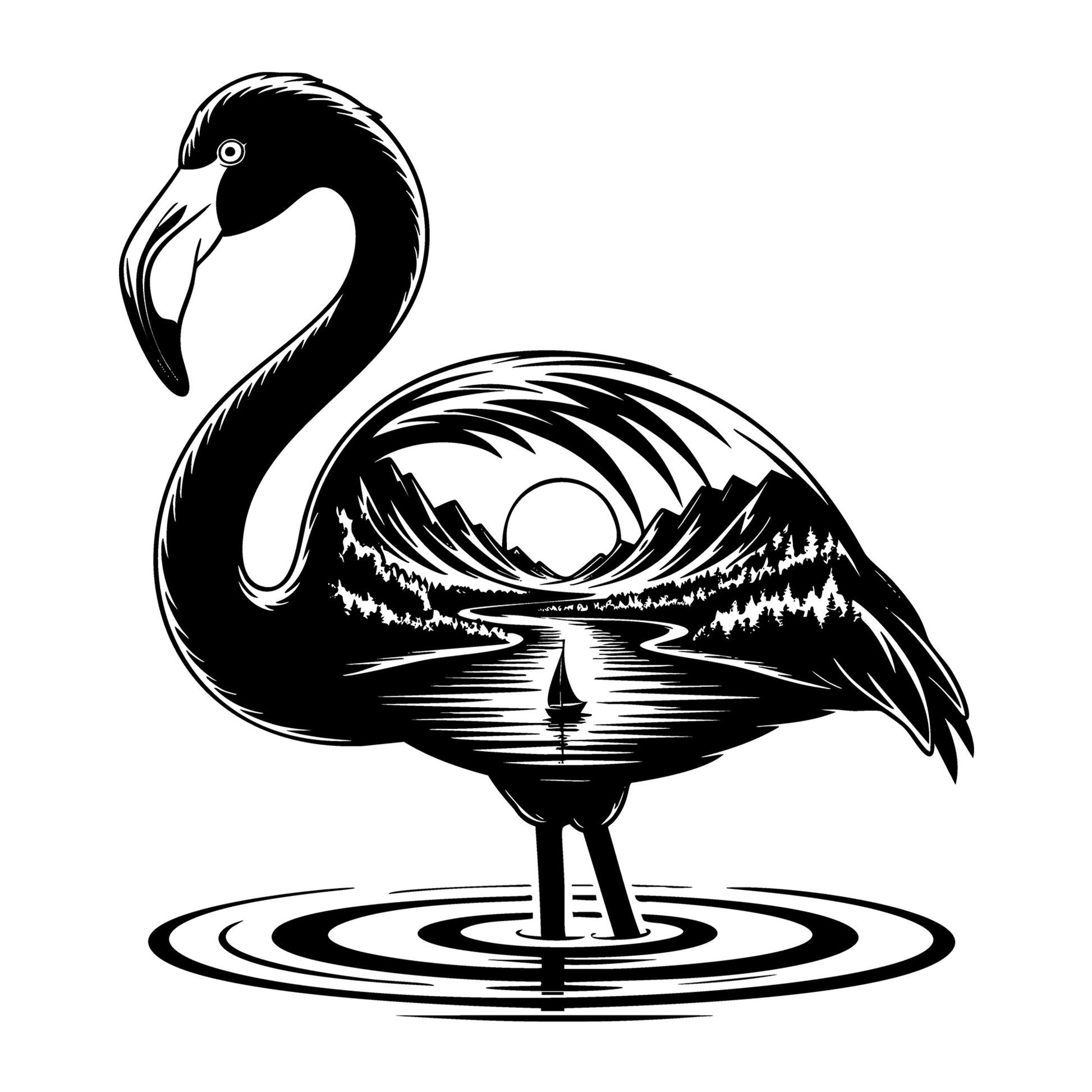 Flamingo SVG