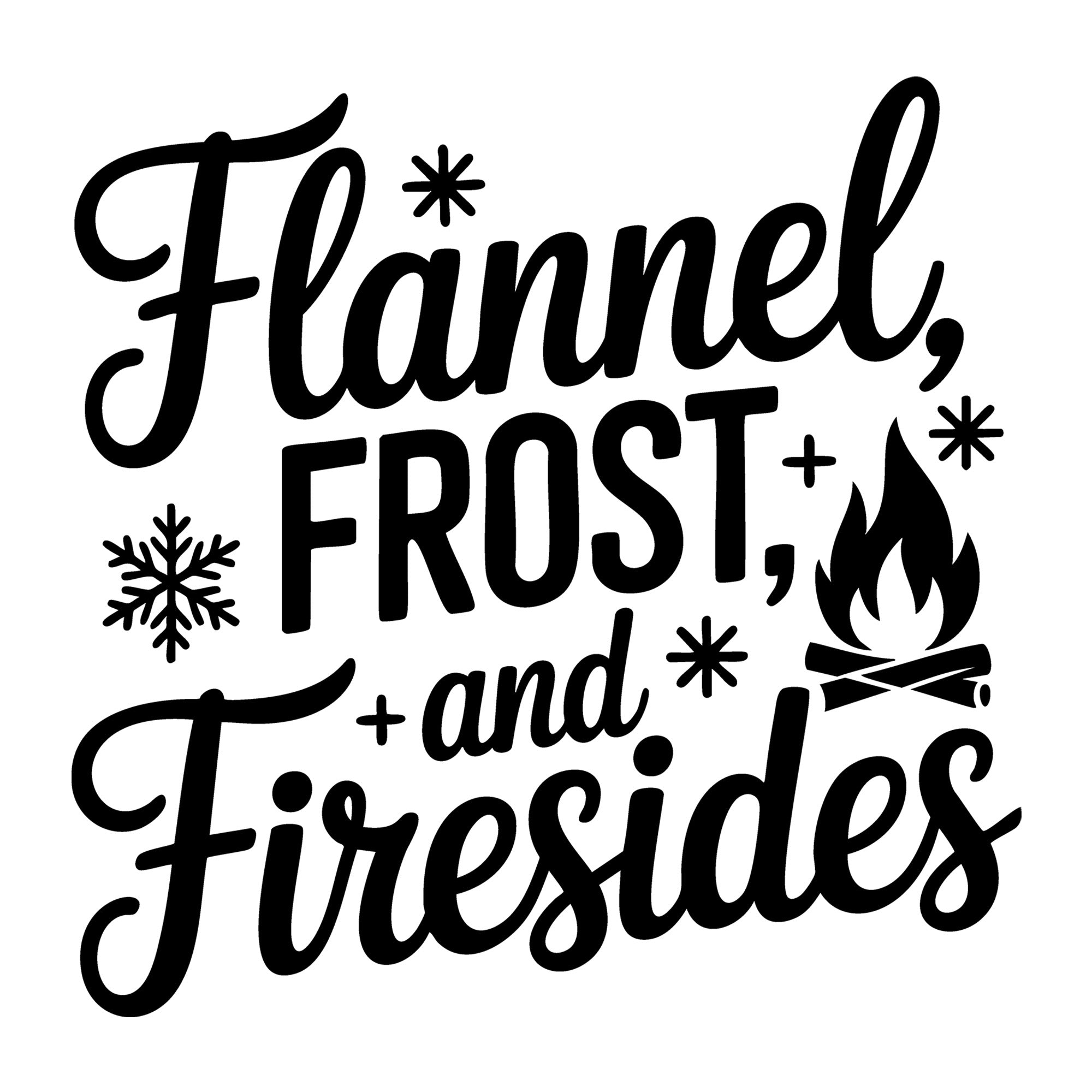 Flannel Frost and Firesides SVG