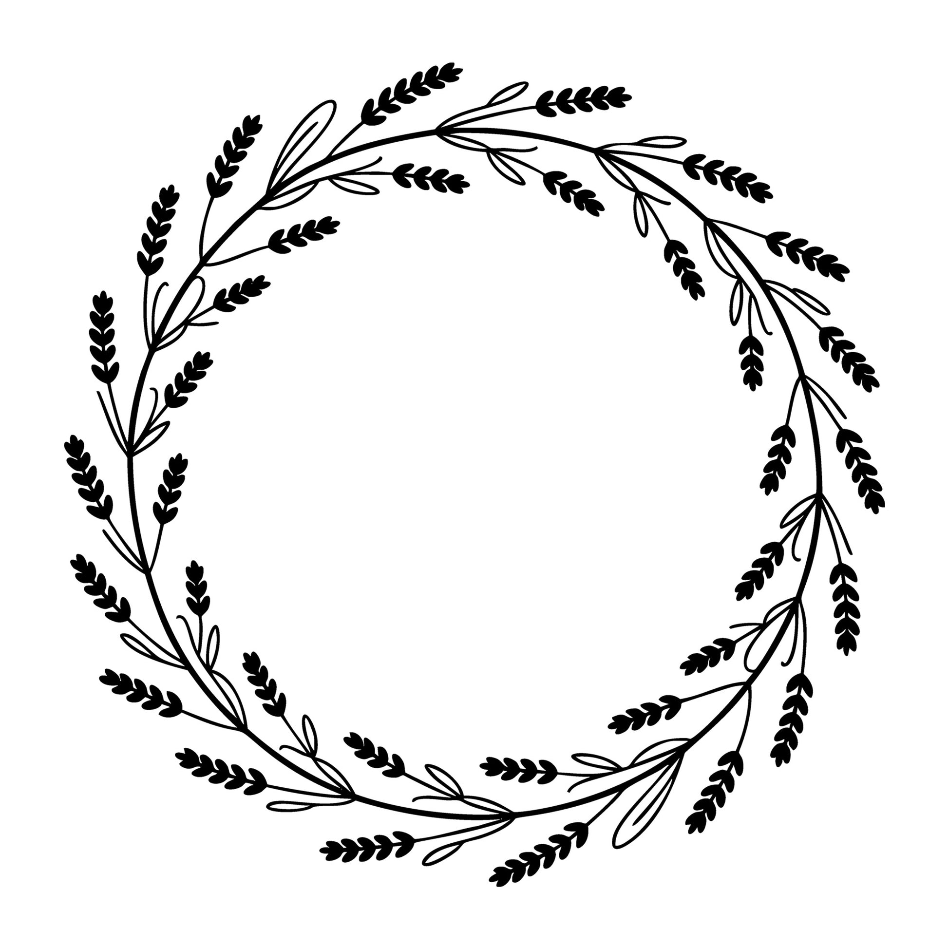 Floral Frame SVG