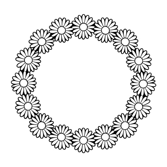 Floral Frame SVG