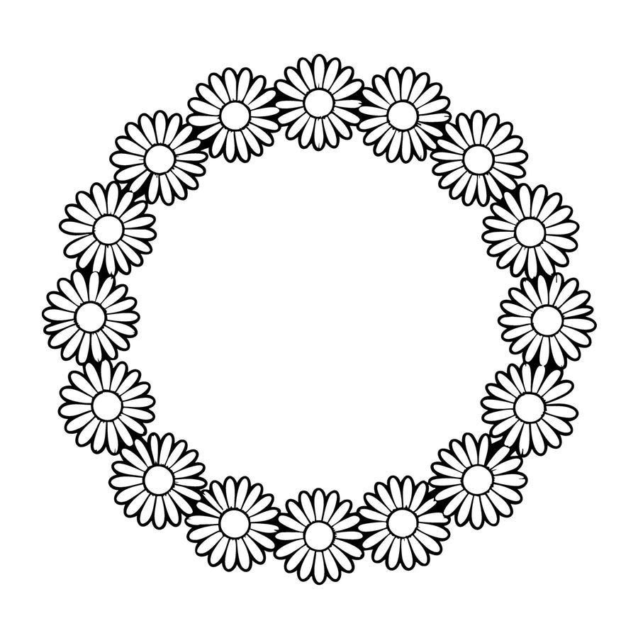 Floral Frame SVG