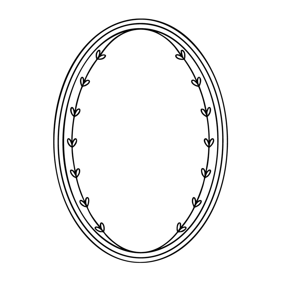 Floral Frame SVG