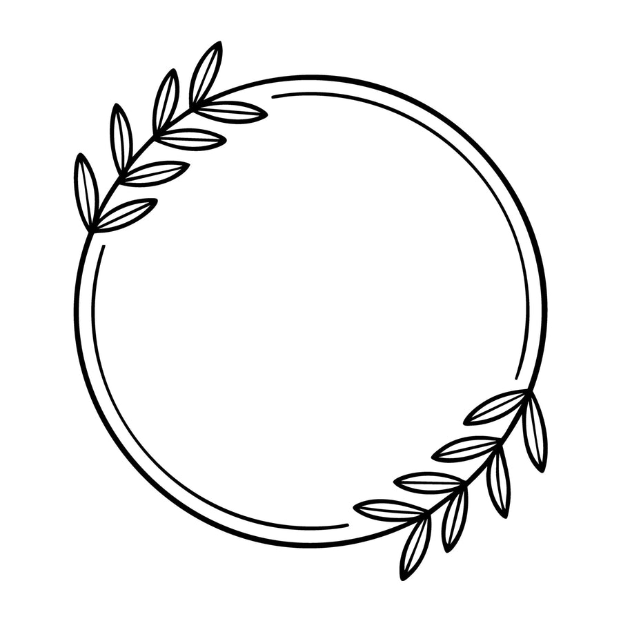 Floral Frame SVG