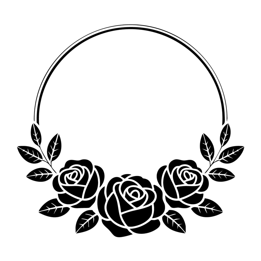 Floral Frame SVG