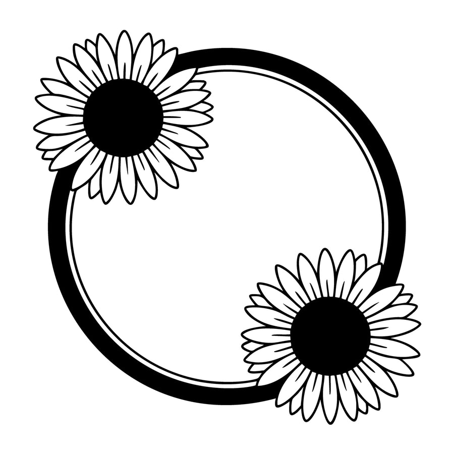 Floral Frame SVG