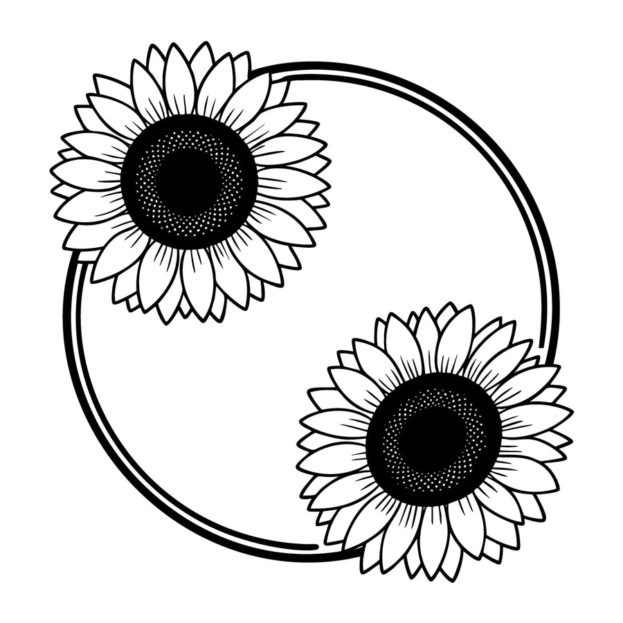 Floral Frame SVG