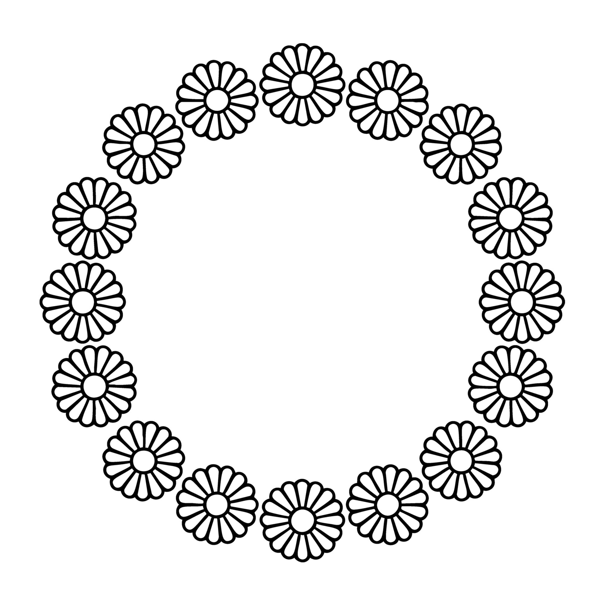 Floral Frame SVG