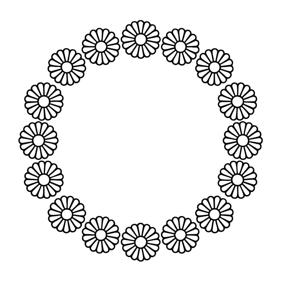 Floral Frame SVG