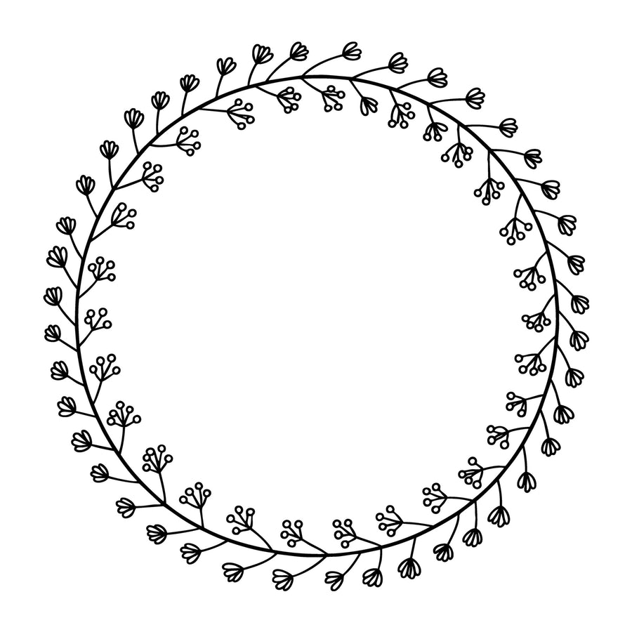 Floral Frame SVG