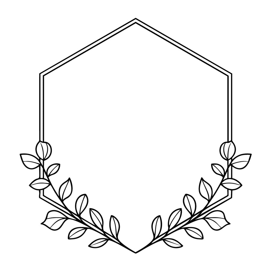 Floral Frame SVG