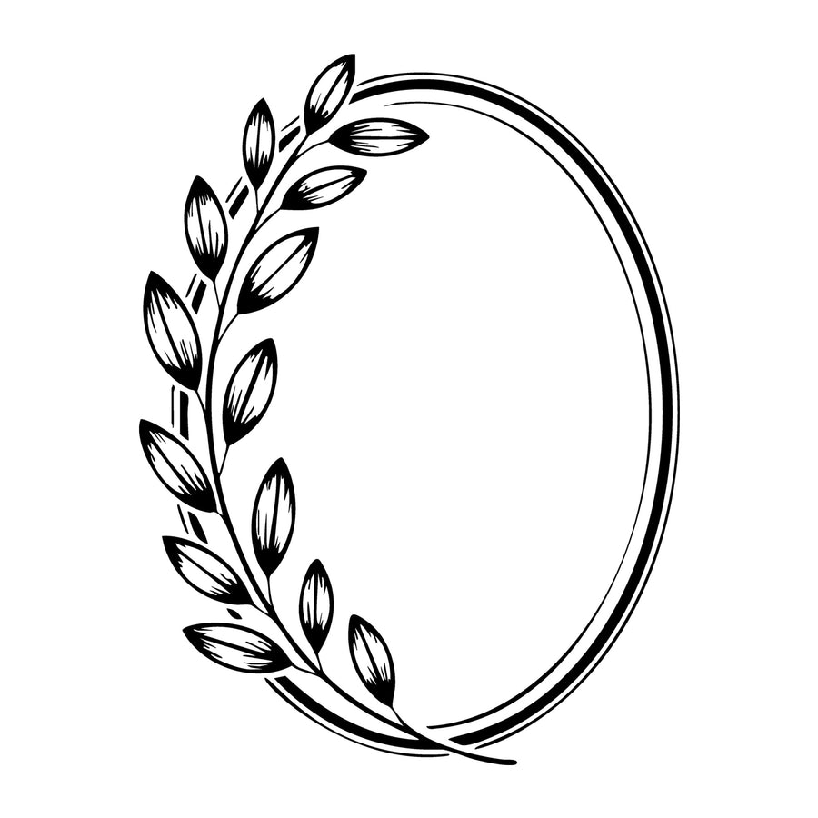 Floral Frame SVG