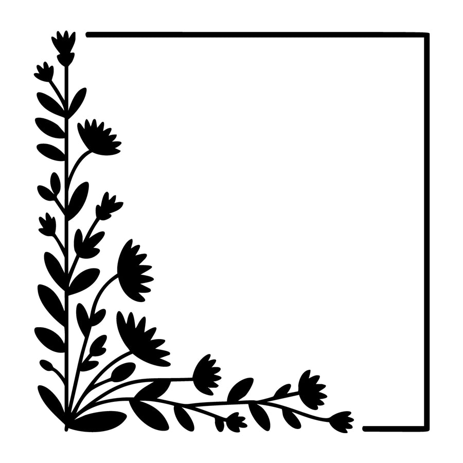 Floral Frame SVG