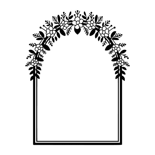 Floral Frame SVG