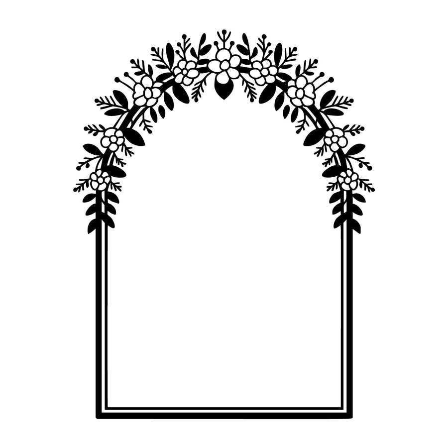 Floral Frame SVG