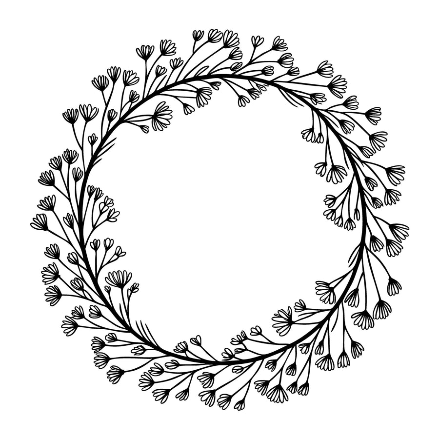 Floral Frame SVG