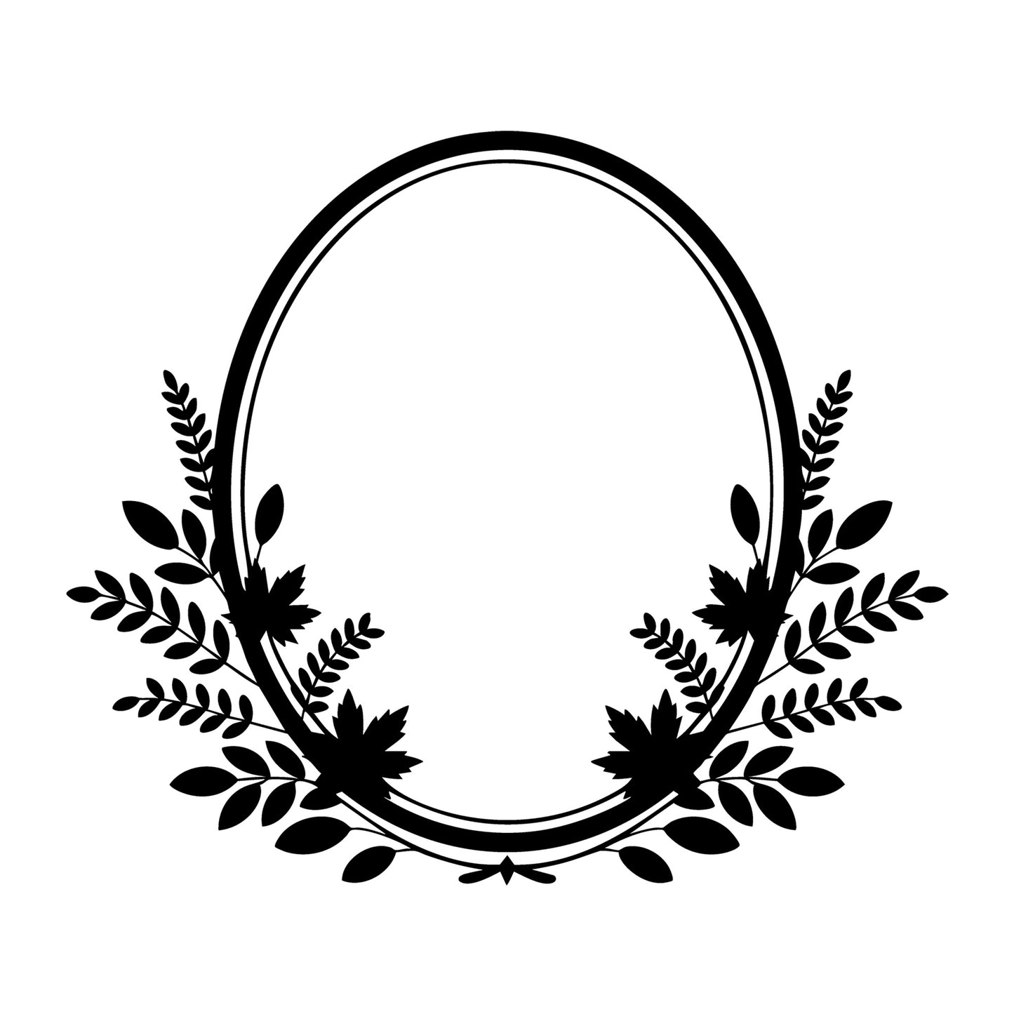 Floral Frame SVG