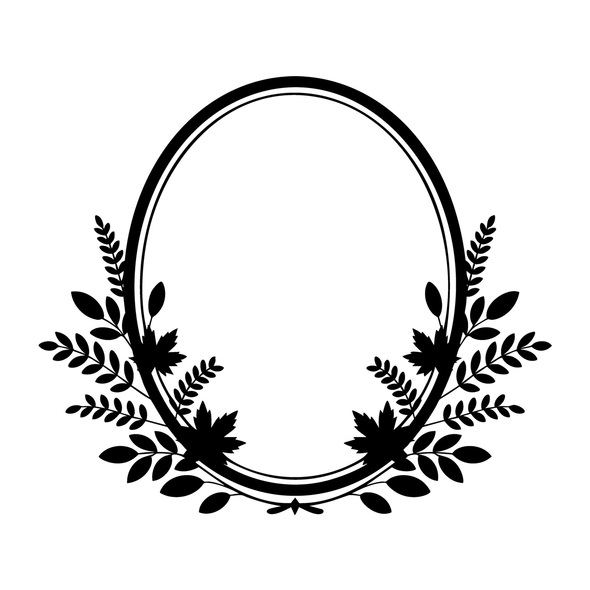 Floral Frame SVG