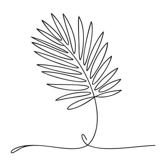 Floral Line Art SVG