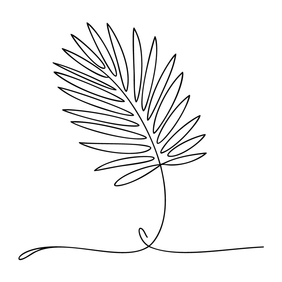 Floral Line Art SVG