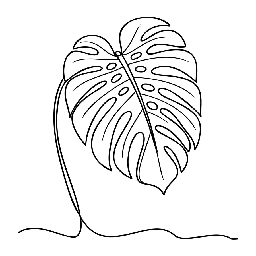 Floral Line Art SVG