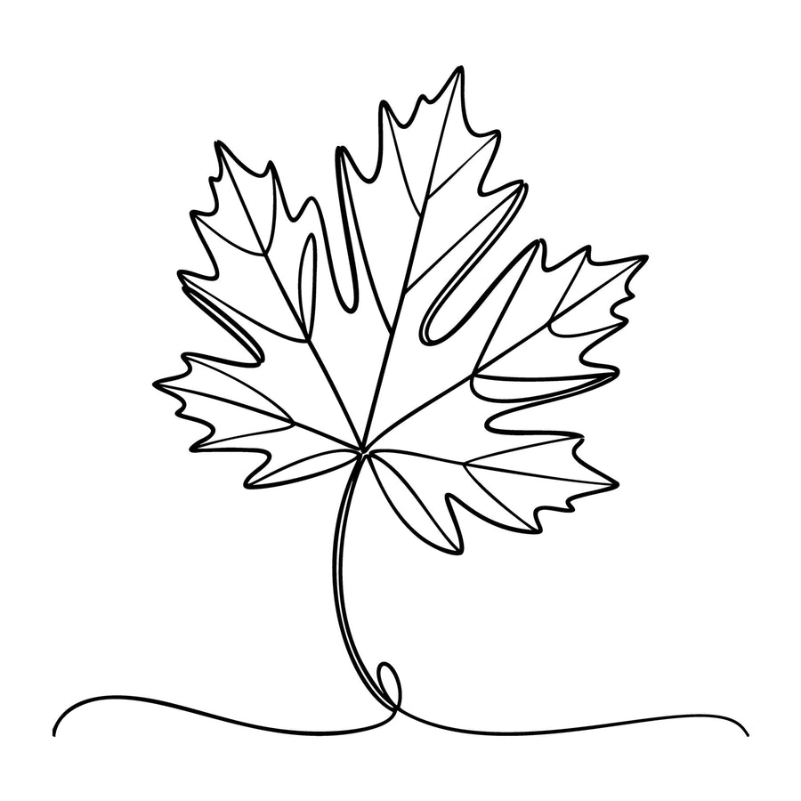 Floral Line Art SVG