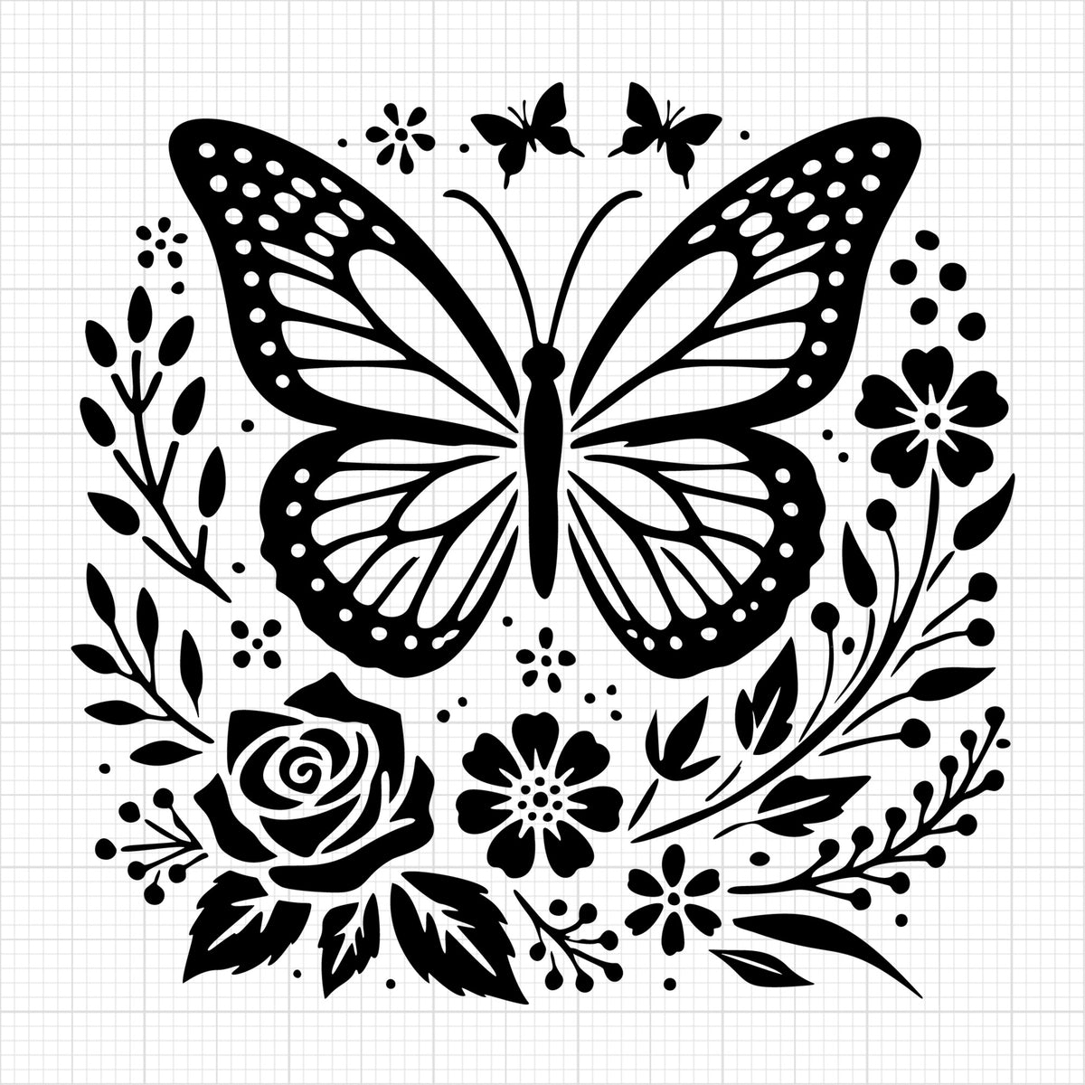 Floral Butterfly