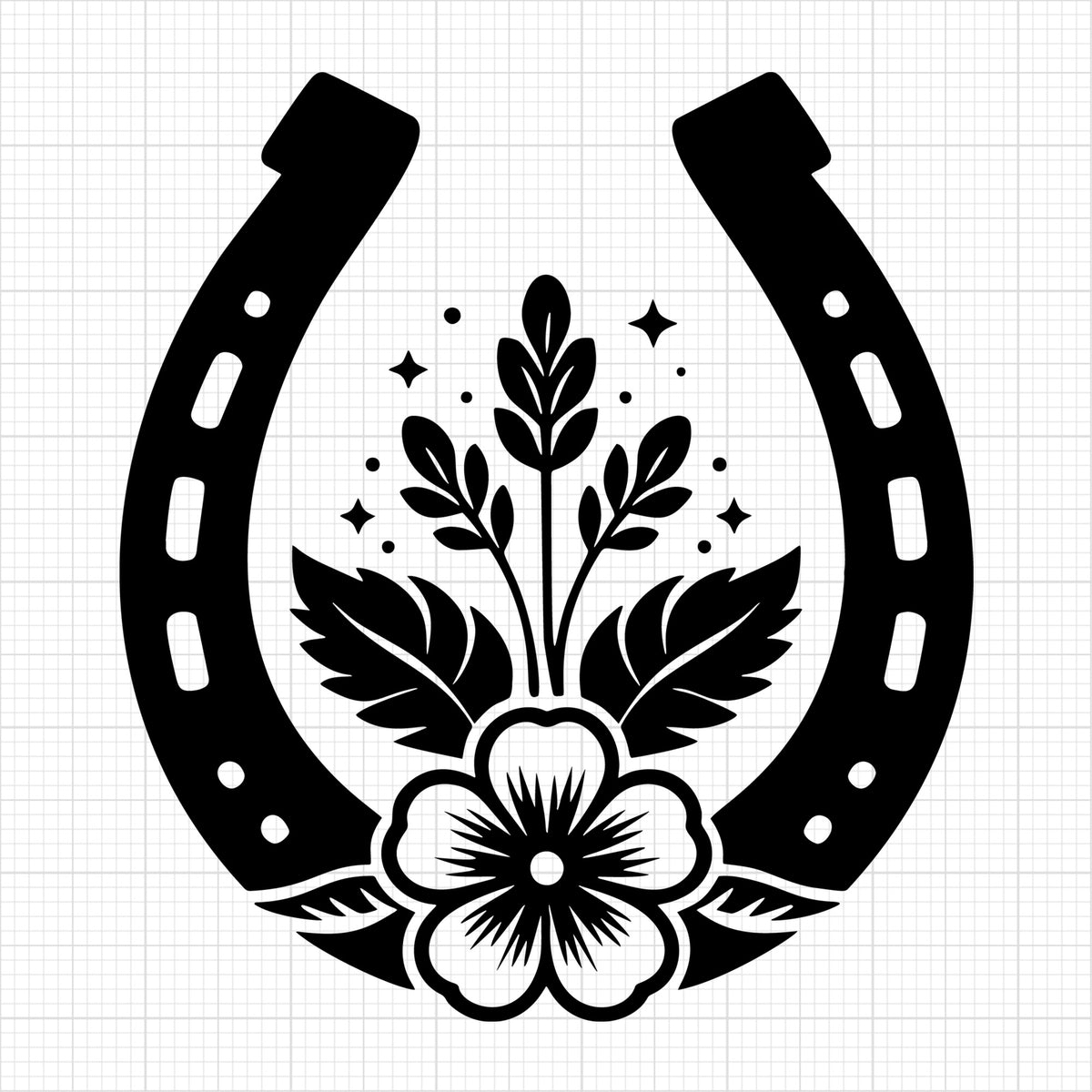 Floral Horseshoe