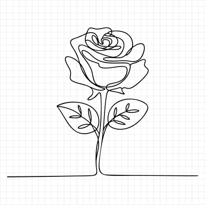 Floral Line Art SVG Bundle