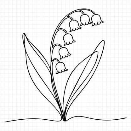 Floral Line Art SVG Bundle