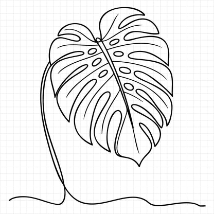 Floral Line Art SVG Bundle