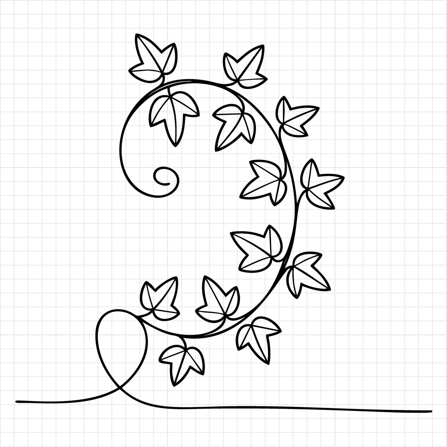 Floral Line Art SVG Bundle