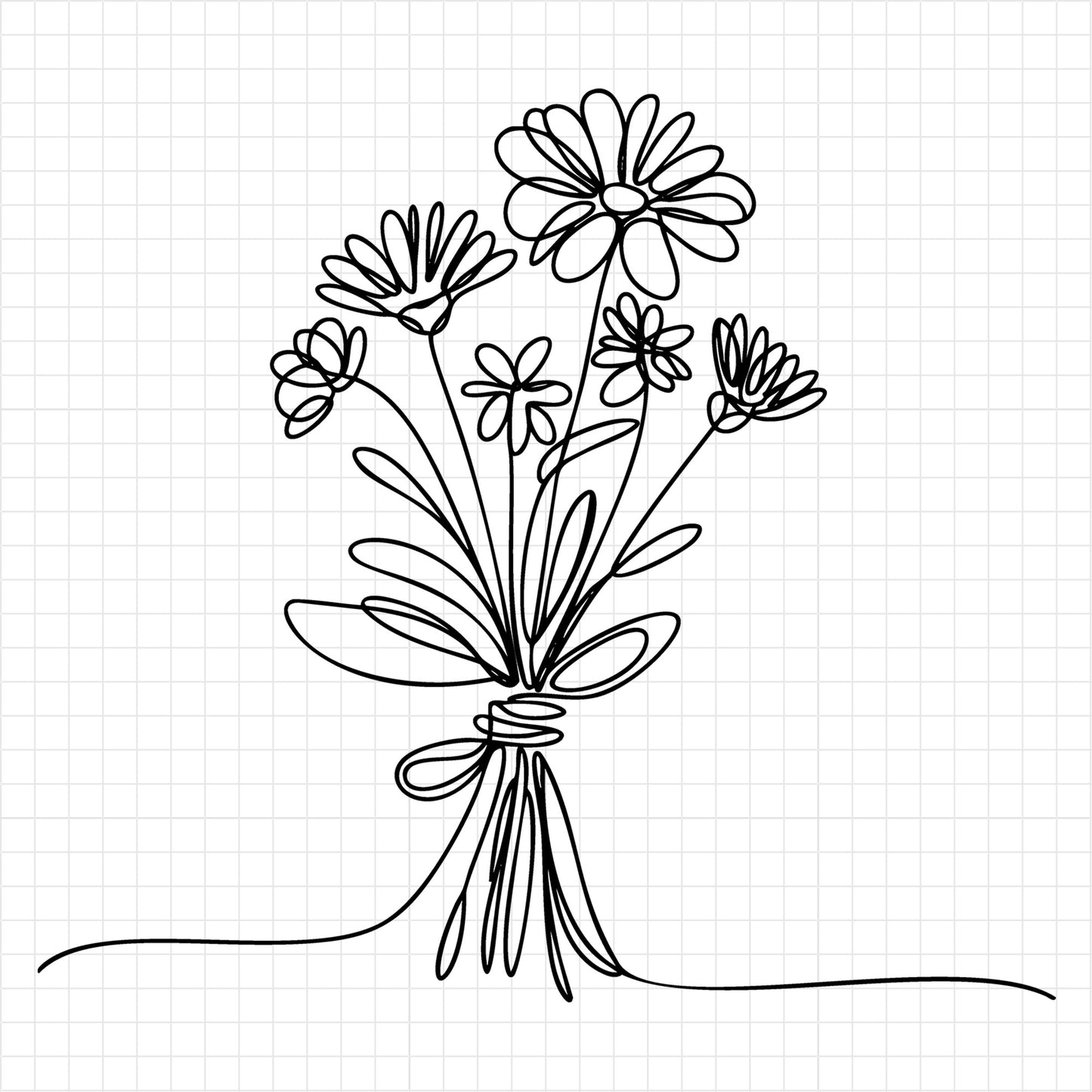 Floral Line Art SVG Bundle
