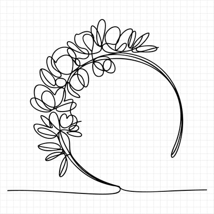 Floral Line Art SVG Bundle