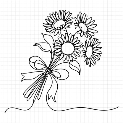 Floral Line Art SVG Bundle