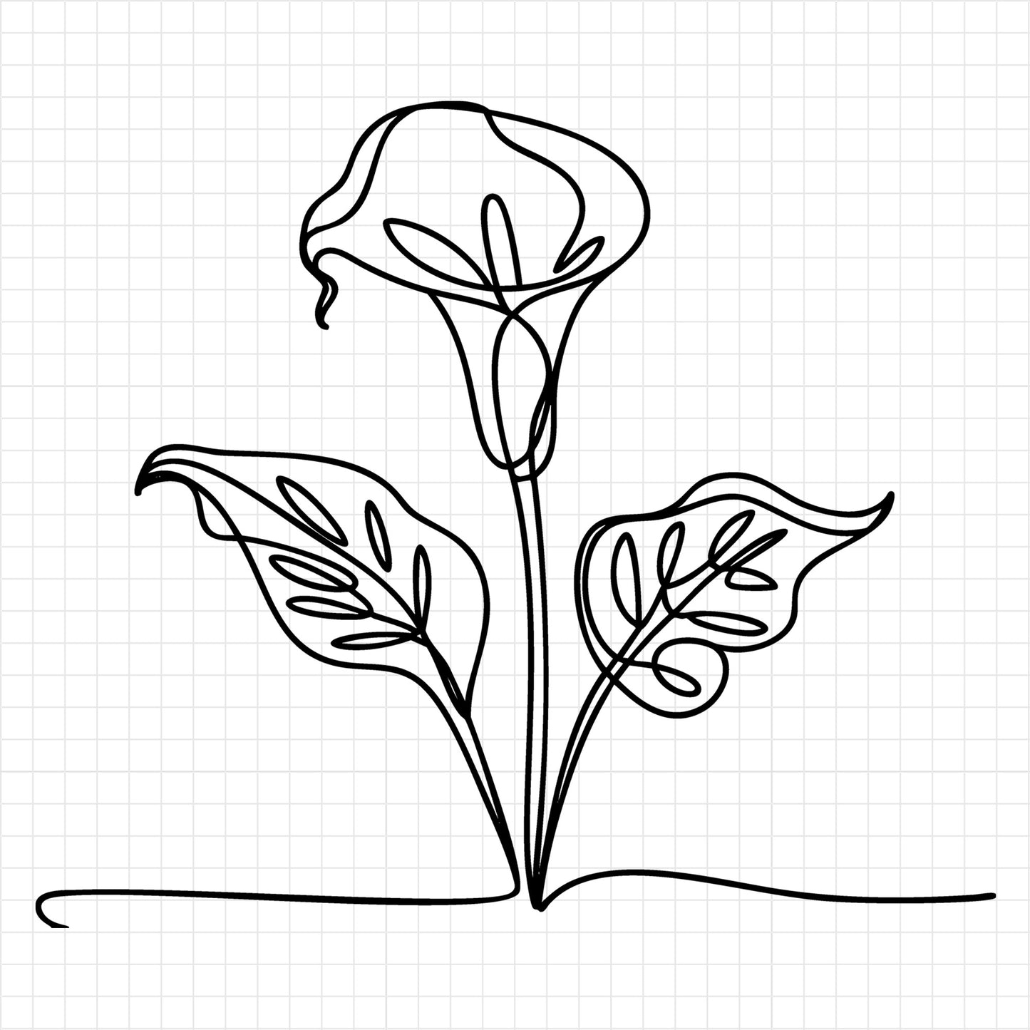 Floral Line Art SVG Bundle