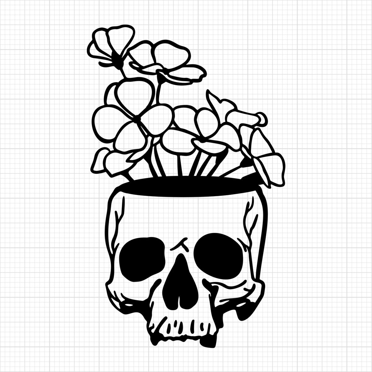 Floral Skull 2