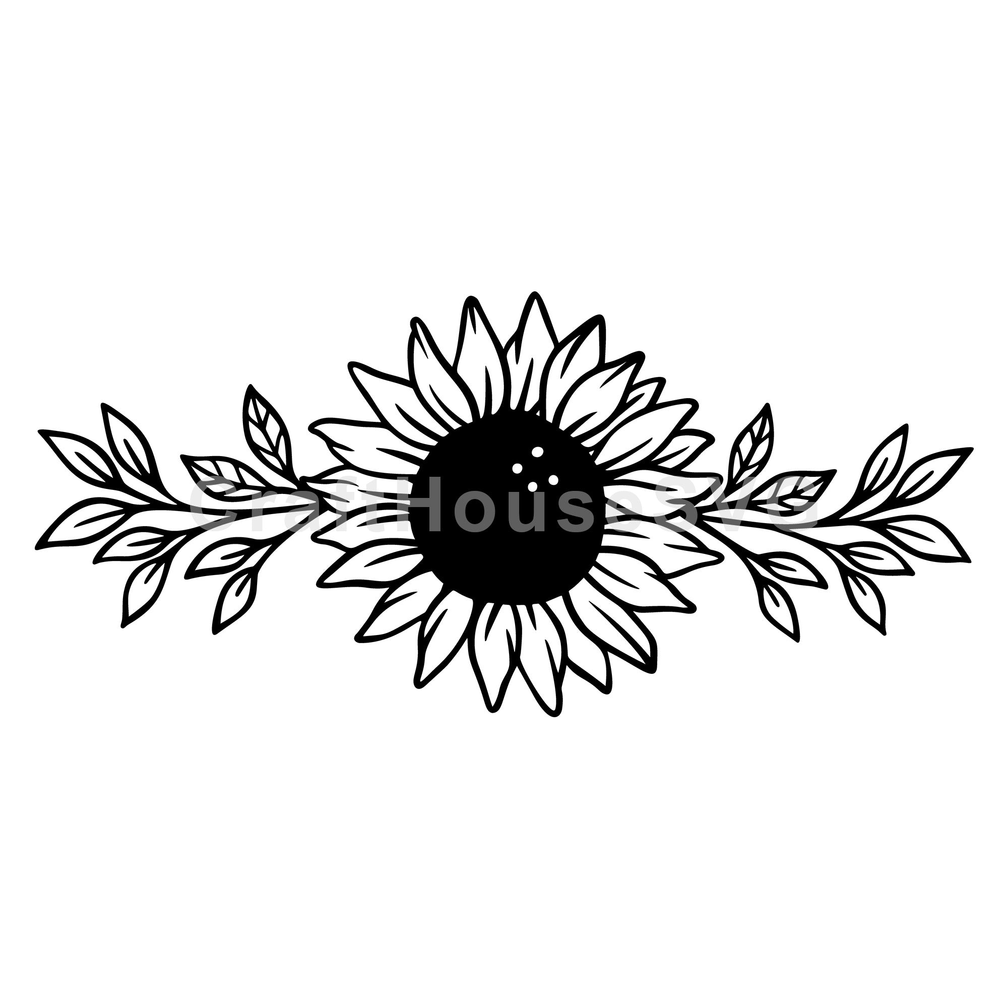 Sunflower Garland SVG