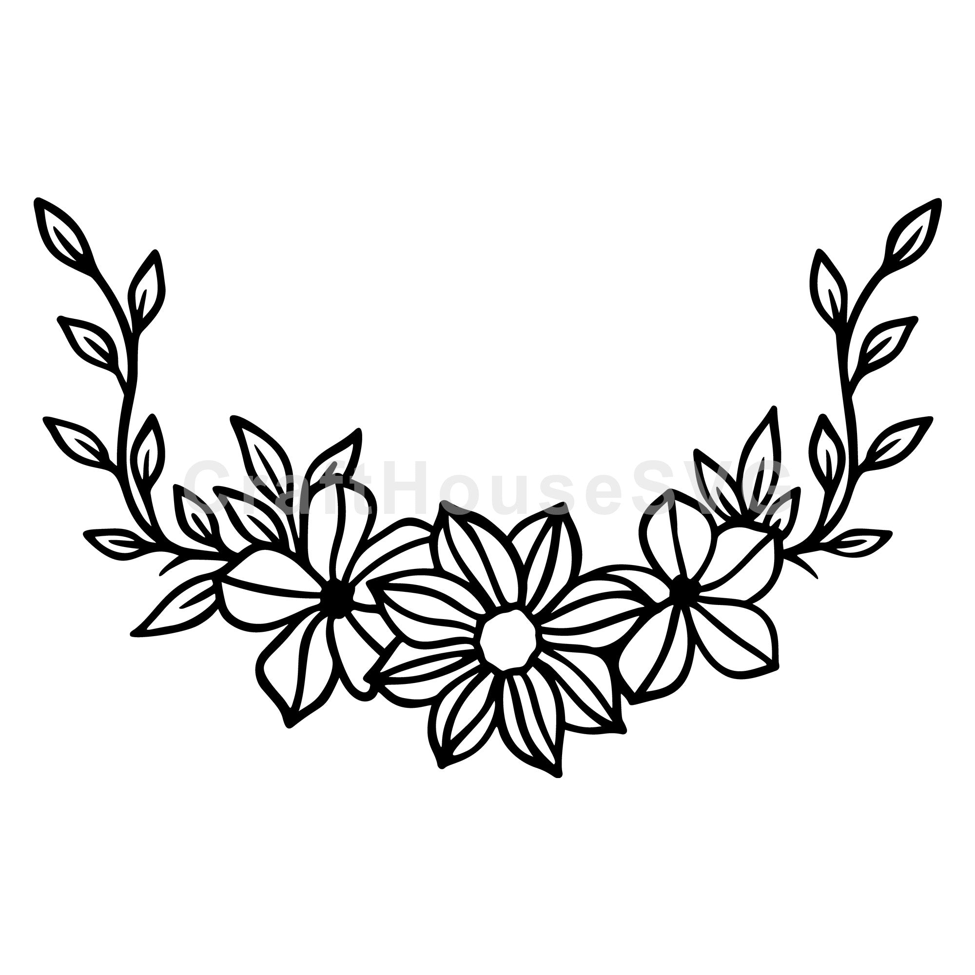 Floral Arch Arrangement SVG