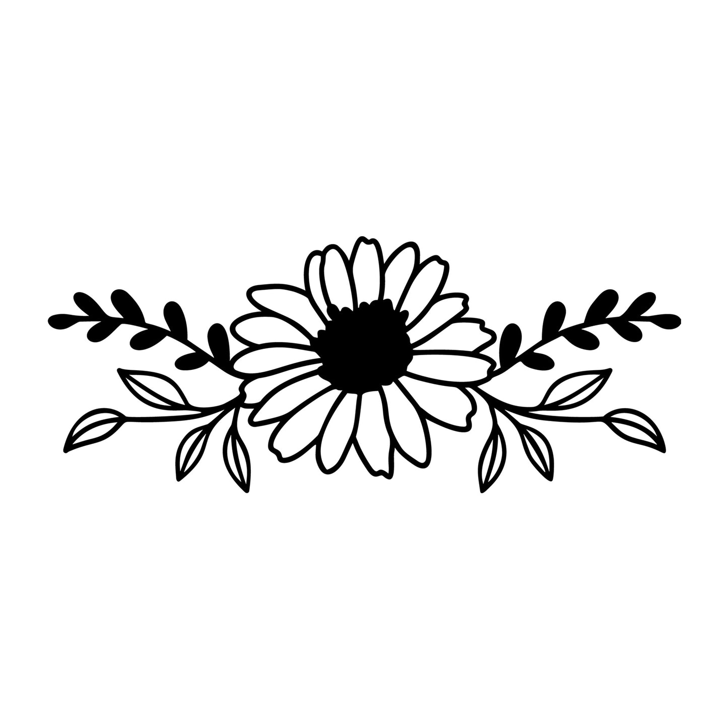 Flowers SVG design for Cricut, Silhouette, laser cutting, vinyl, sublimation, floral crafts, and DIY projects.