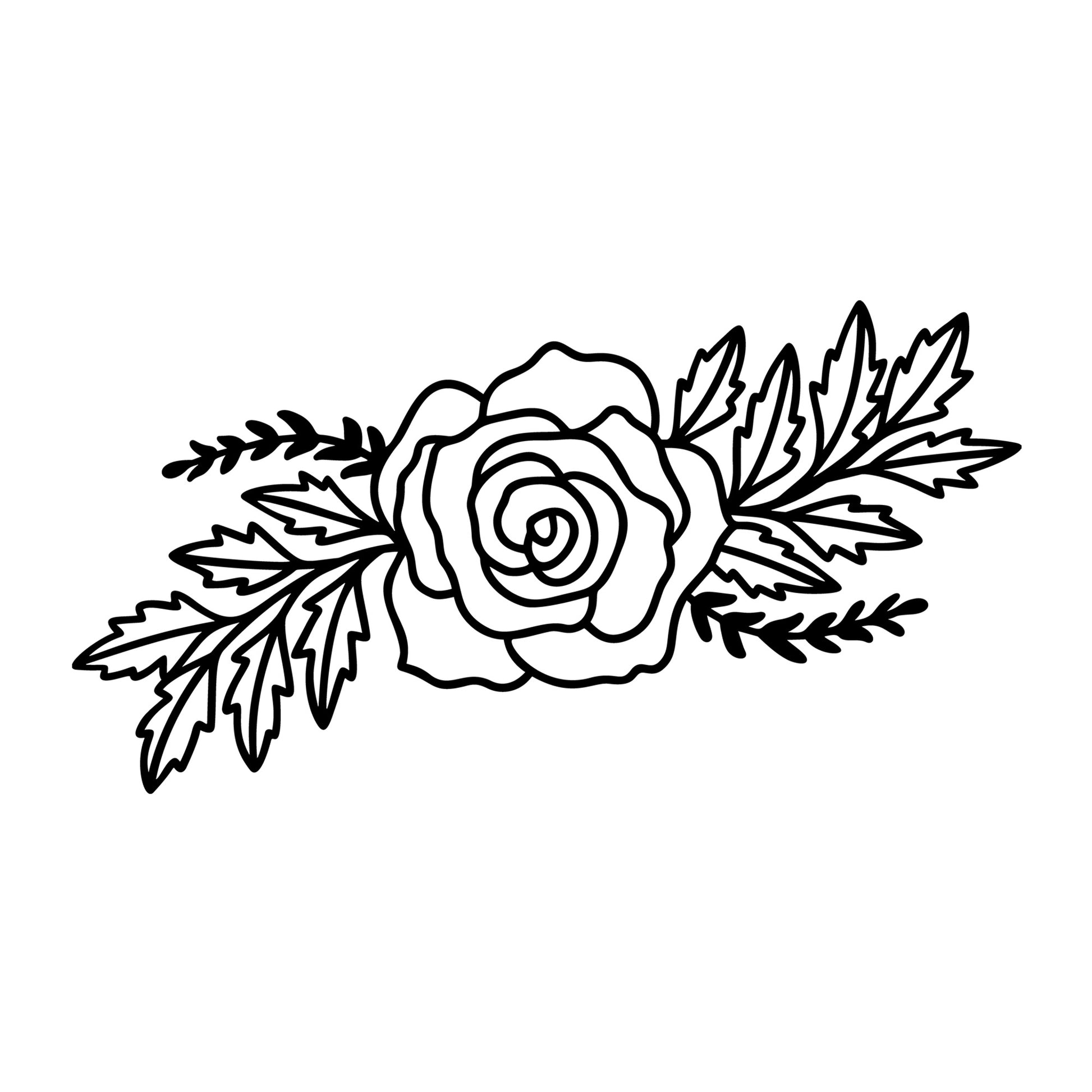 Flowers SVG design for Cricut, Silhouette, laser cutting, vinyl, sublimation, floral crafts, and DIY projects.