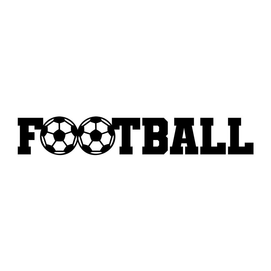 Football SVG design for Cricut, Silhouette, laser cutting, vinyl, sublimation, and soccer craft projects.
