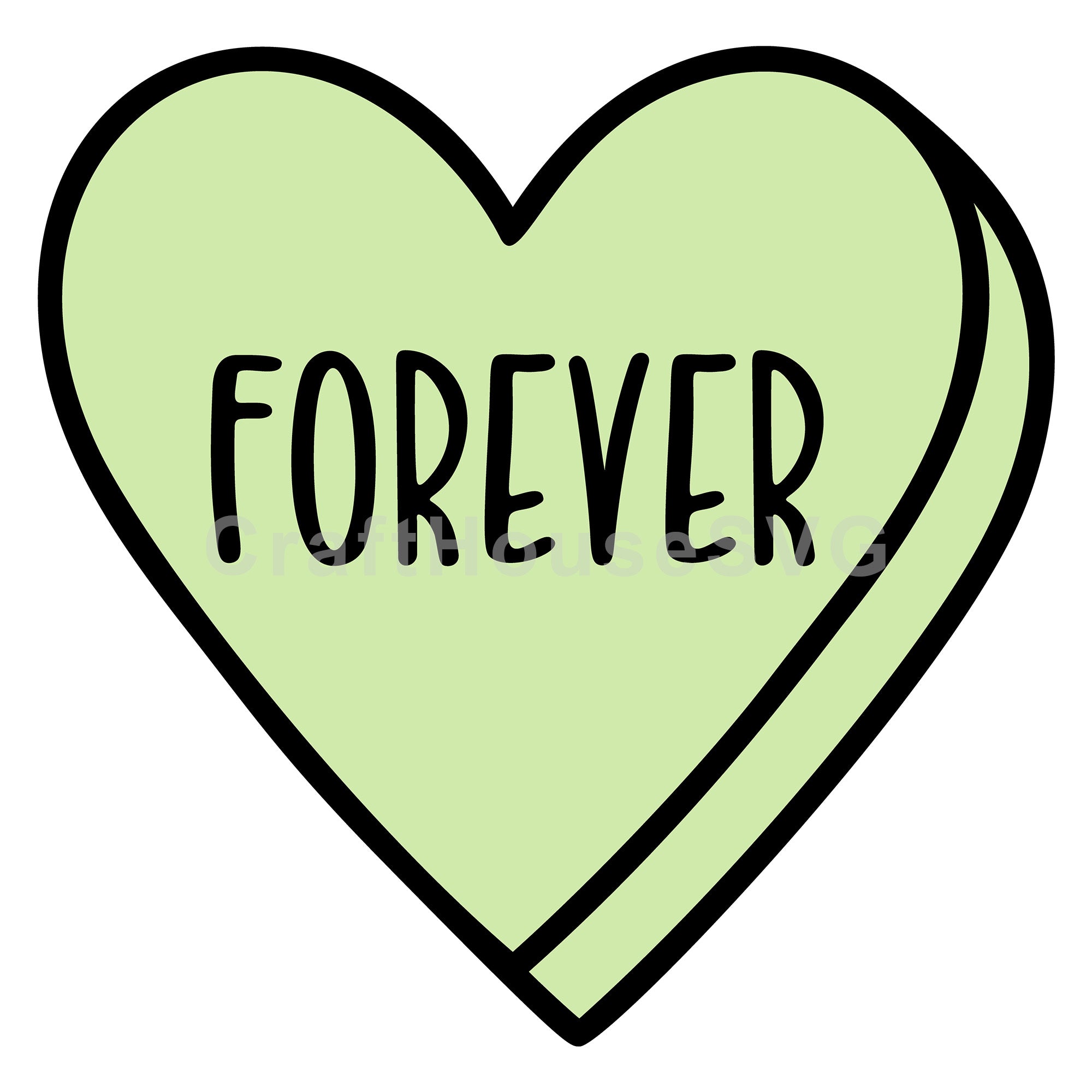 Forever Conversation Heart SVG