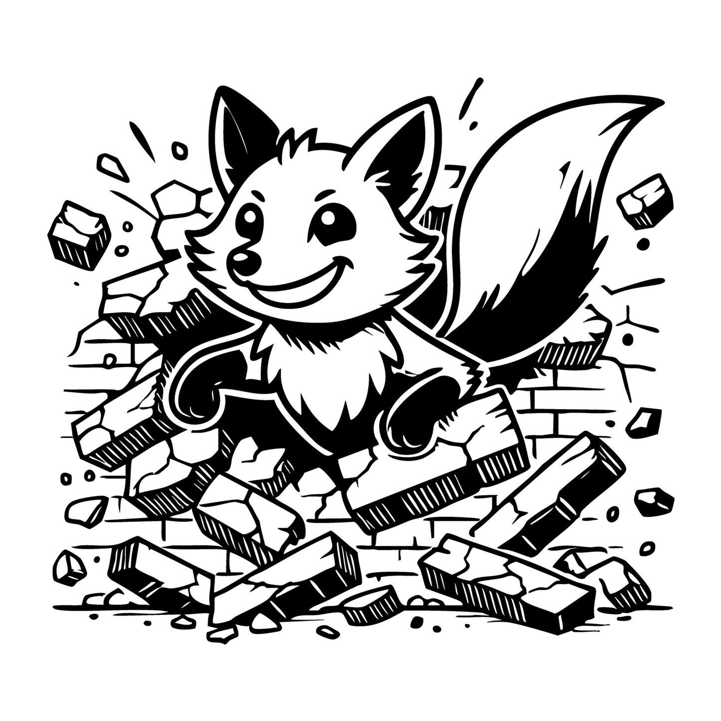 Fox SVG for Cricut, Silhouette, laser cutting, vinyl, sublimation, animal crafts, decals, shirts, and DIY craft projects.