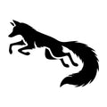 Fox Leaping Silhouette SVG design for Cricut, Silhouette, laser cutting, and craft projects.