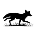 Fox Running on Grass SVG design for Cricut, Silhouette, laser cutting, and craft projects.