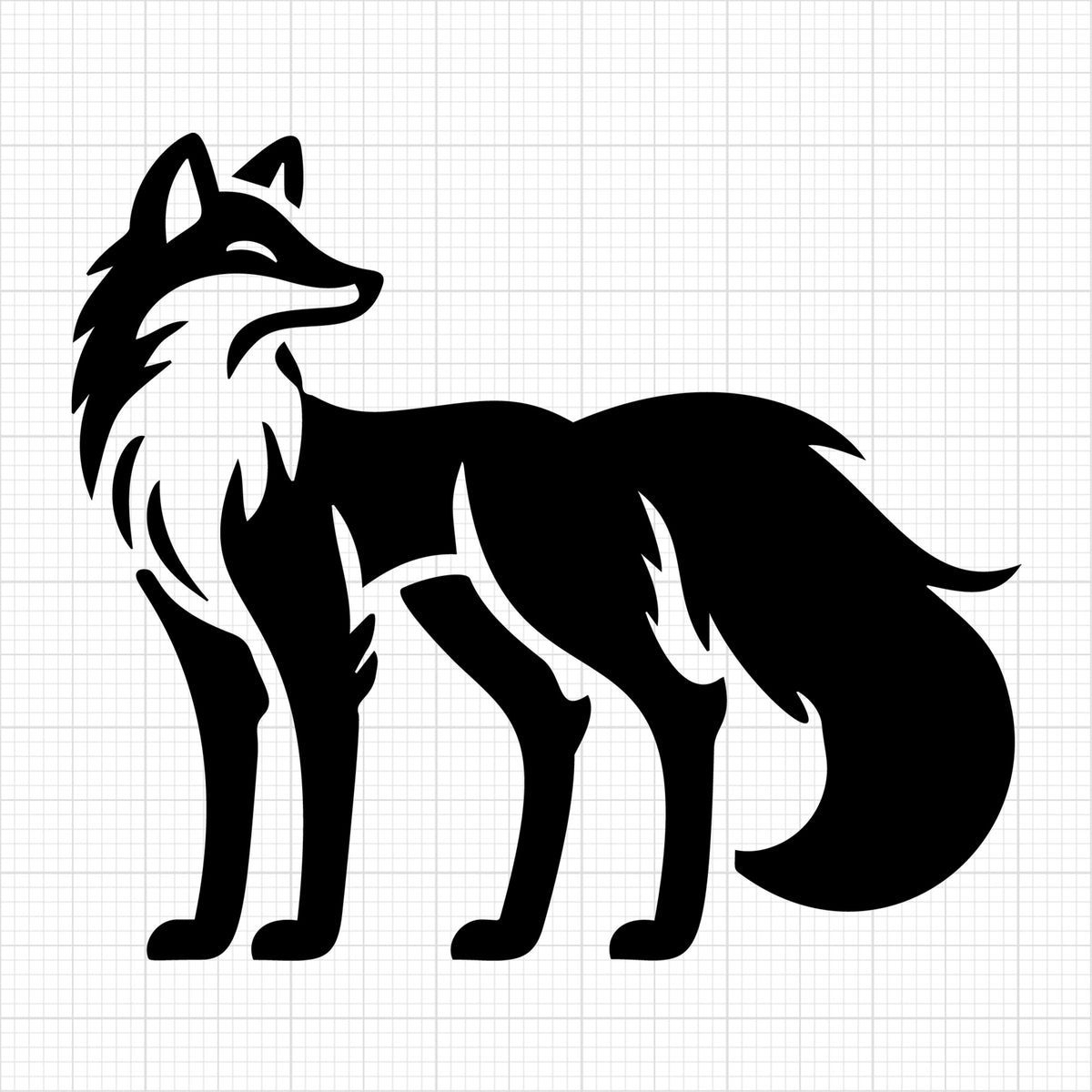 Fox Standing Silhouette