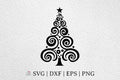 FREE Whimsical Christmas Tree SVG Winter Cut Files - Craft House SVG