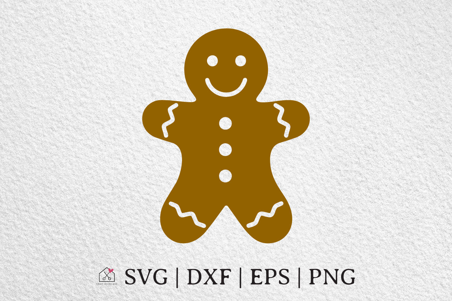 FREE Gingerbread Man SVG Christmas Winter Cut Files - Craft House SVG