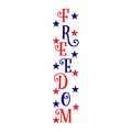Freedom SVG design for Cricut, Silhouette, laser cutting, vinyl, sublimation, 4th of July, and patriotic craft projects.